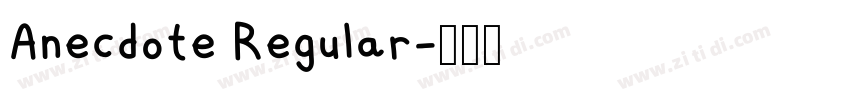 Anecdote Regular字体转换